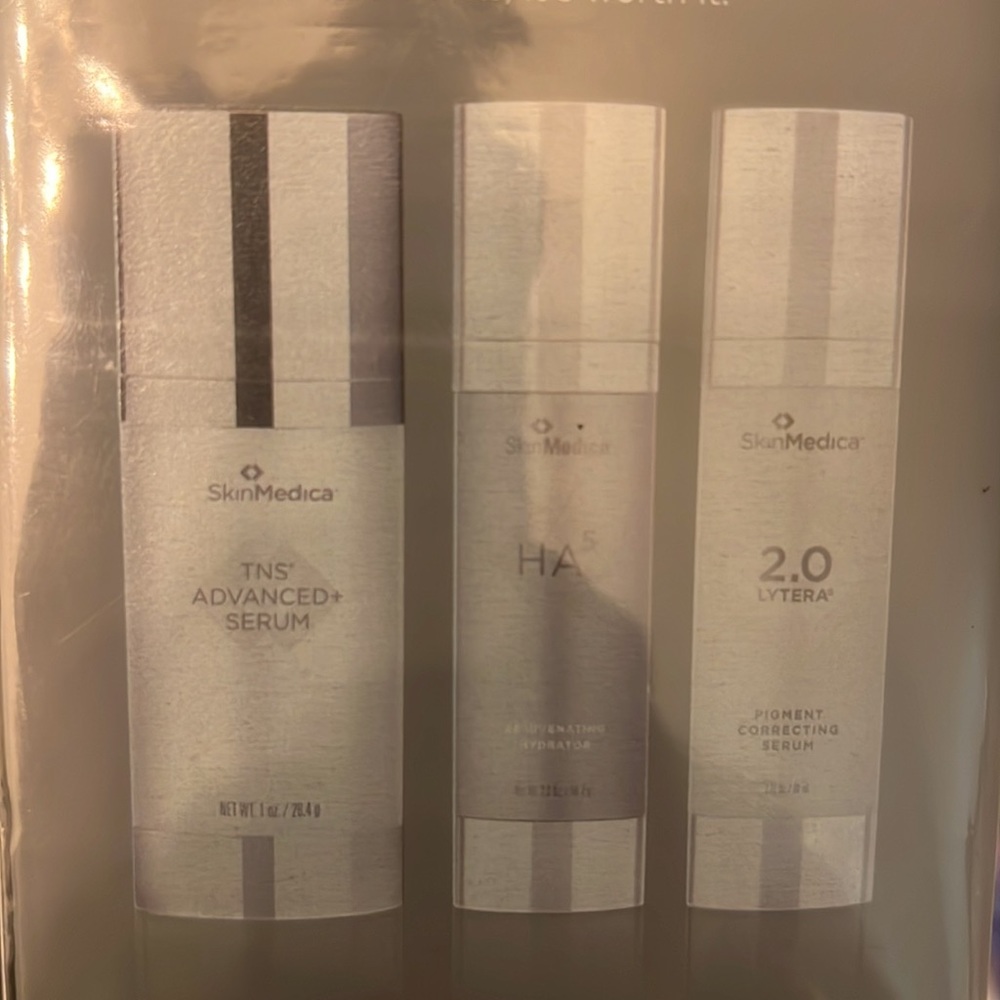 New Unopened SkinMedica 3 Part Anti Aging Restoration TNS System (5 oz total)